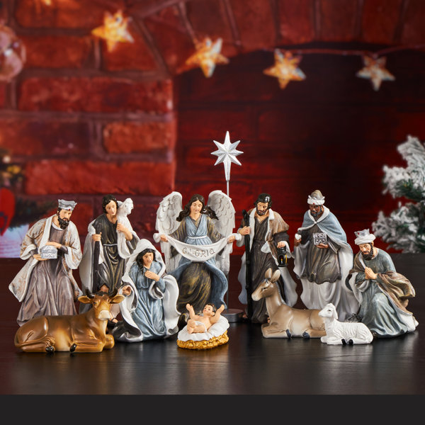 The Holiday Aisle® Nativity Sets for Christmas Indoor Set of 13 Piece